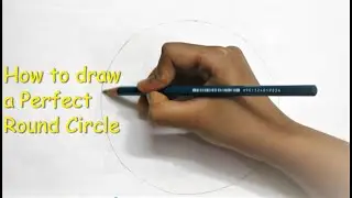 How to draw a Perfect Round Circle without Compass || Drawing Tutorial for Kids