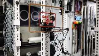 Rack Mounted Basketball Hoop - Oak Club Iron 2