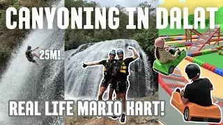 Canyoning and Real Life Mario Kart in Dalat Vietnam!