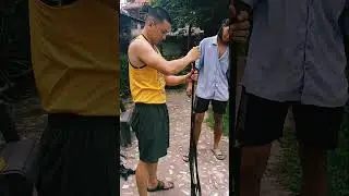 #Got privilege to shot handmade rifle from Nocte , wangcho tribe @jollang