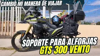 VENTO GTS300 | Soporte para alforjas me cost&oacute; poco y sali&oacute; BUEN&Iacute;SIMO | Mi experiencia real🏍️