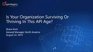 Video: Is Your Organization Surviving or Thriving in this API Age?