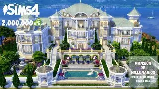 Sims 4 MANSIÓN DE 2 MILLONES DE SIMOLEONES | SPEED BUILD | NO CC