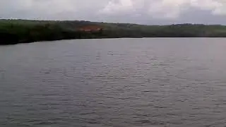 Cruising Along Aghanashini River Rail bridge : Konkan Railways.
