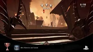 Metal: Hellsinger PS5 Who Wants to Live Forever Trophy