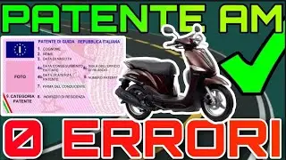 CONSIGLI PATENTE AM. Consigli, la mia esperienza e spiegazione generale (0 errori all'esame!)