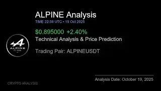 ALPINE (ALPINEUSDT) Technical Analysis - Price Prediction & Buy or Sell October 19, 2025