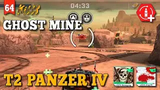 Massive Warfare Aftermath | GHOST MINE - Kills 60+ DONE!! I T2 Panzer IV [64 KILLS] FR+ 35/85