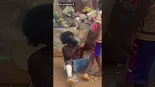 Social experiment in the street of Homeless mad man beg for food #homeless videoviral シ #humanity 