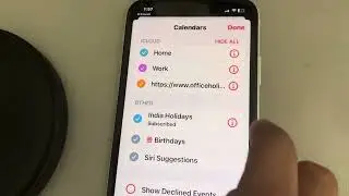 How to delete or unsubscribe a calendar in iphone