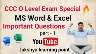 CCC & O Level Exam Special 🔥 | Most Important Questions