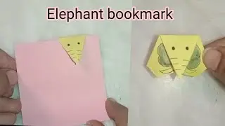 How to make origami elephant bookmark #paperbookmark #origamibookmark # paperwork #artandcraft