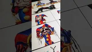 How I drew Abstracted Characters All Stages [The Amazing Digital Circus]