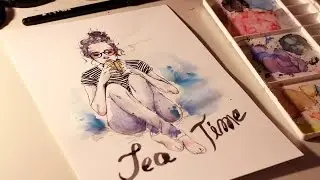 Tea Time | Watercolor Speed Painting