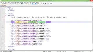 CSS - Cursors