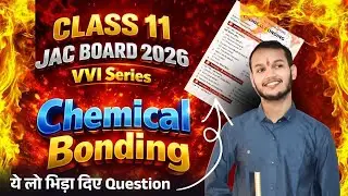 Jac board 11 important chemistry MCQS for 2026 Exam // Chemical bonding objective questions