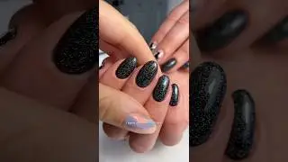 my favorite black gel polish 🖤 #gelnails