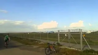 Korean Air B747 takeoff from Zagreb-Pleso airport (LDZA)
