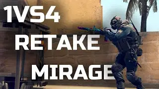 Retake 1vs4 mirage