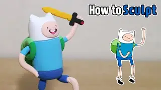 How to sculpt Adventure Time 'Finn' | Clay Tutorial