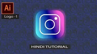 HOW TO MAKE INSTAGRAM ICON IN ADOBE ILLUSTRATOR  HINDI TUTORIAL