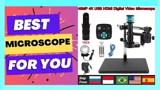 Best Top Selling 48MP 4K HDMI USB Electronic Digital Video Microscope Camera on Aliexpress