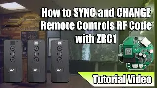 How to Synchronize and Change RF code with the ZRC1-CKT-XY-F