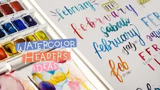 LETTERING AD ACQUERELLO → HEADERS IDEAS per il tuo #bulletjournal