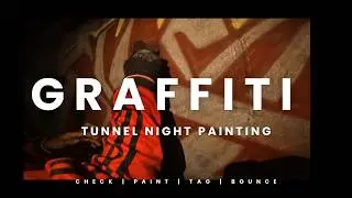 Witness some real graff bombing | 2P graffiti mission | spray painting at night