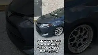 Lowered e170 Corolla on Truhart coilovers, and it&rsquo;s been a smooth ride!