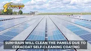 Ceracoat Ceramic self-cleaning coating for PV panels