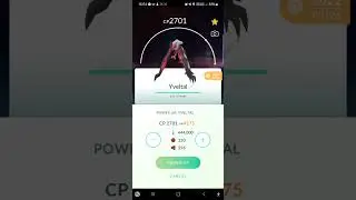 maxing out 100% IV Yveltal to Level 50 #pokemongo #youtubeshorts #MegaSephirothX