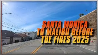 8K HDR Video Santa Monica To Malibu Days Before the Fires em Los Angeles California 2025