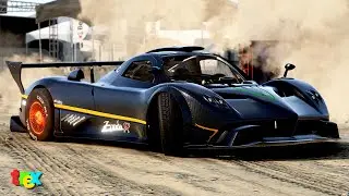 Pagani Zonda pe OFFROAD cu Roti de Drag Race