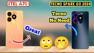 Itel A70 vs Tecno Spark Go 2024 Full Comparison in Hindi #a70vssparkgo2024