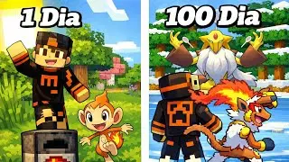 SOBREVIVI 100 DIAS NO MINECRAFT PIXELMON REVERSAL 