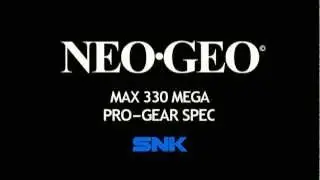 Neo-Geo Bios Startup screen in HD 1080P and Widescreen