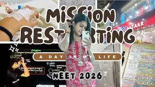 Restarting my NEET 2026 preparation📚 | Talking about mental health | A day in my life | NEET 2026