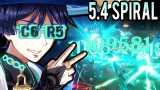 C6 R5 Wanderer 5.4 Spiral Abyss Speedrun [Genshin Impact]