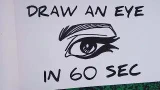 🔴 How to draw an eye in 60 sec [Drawing Comics Tutorial]