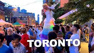 LIVE in Toronto | Saturday Night Pride Weekend | Wandering Around Downtown on a Lovely Summer Night