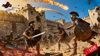 Massive Rome 2 Siege Battles | Fight Night LIVE! Brutal Warfare, Wild Plays