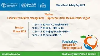 Food safety: preparing for the unexpected- experiences in the Asia-Pacific region