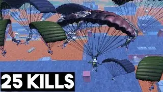 MY BEST BOOTCAMP LANDING! | 25 KILLS SOLO vs SQUAD | PUBG Mobile