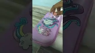 unboxing unicorn pencil box (rs 250)#aashi art and craft 💖💖 you can buy it from D Mart