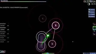 Osu! | The Oral Cigarettes - Black Memory [Catastrophe] 5.56* (86.45% acc)