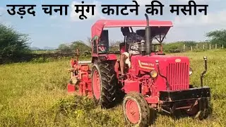 सोयाबीन !! चना !! मूंग !! उड़द !! काटने के लिए पंजे वाली रीपर Panjab Reaper Mansa - Agriculture 
