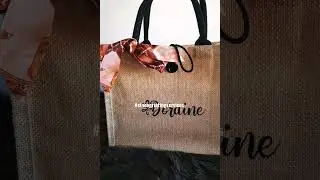 Personalized Abaca Burlap Bag #tatakcinco #cincoprintingservices