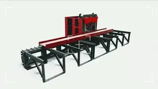 AX Beam Single Spindle Drilling Machine