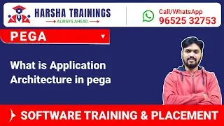 #Pega Tutorials - What is Application Architecture in pega- ForTraining Call/whatsapp  +919652532753